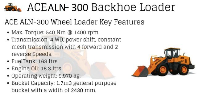 ACE ALN-300 Wheel Loader