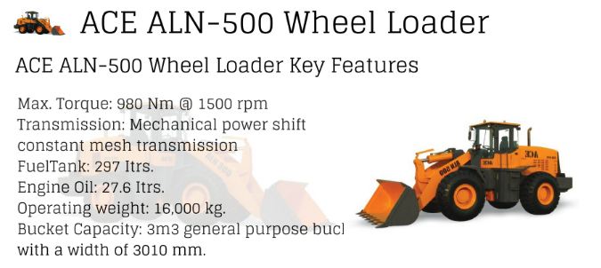 ACE ALN-500 Wheel Loader