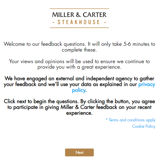 Miller and Carter Survey