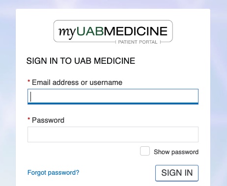 Uab Patient Portal Login