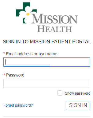 Mission Patient Portal Login ❤️