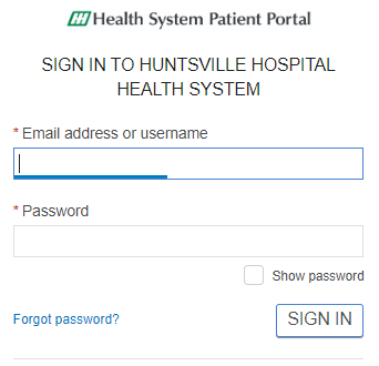Huntsville Hospital Patient Portal Login ❤️