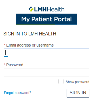 Lmh Patient Portal Login ❤️