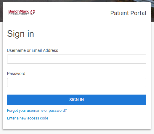 Benchmark Patient Portal Login ❤️