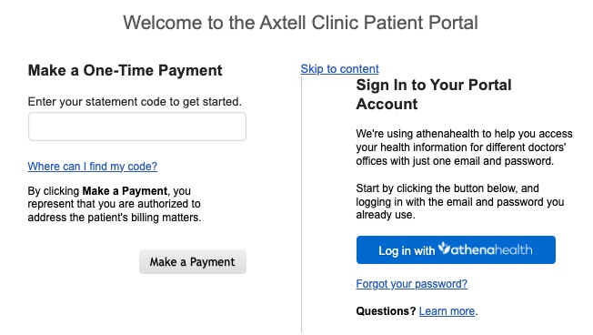 Axtell Clinic Patient Portal Login