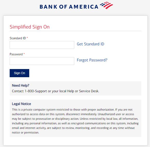 Bank Of America Pay Stub Login