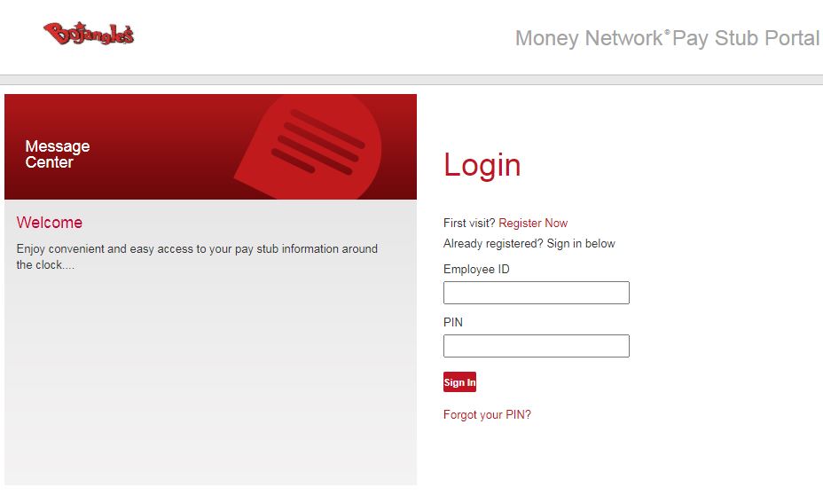 bojangles money network pay stub portal