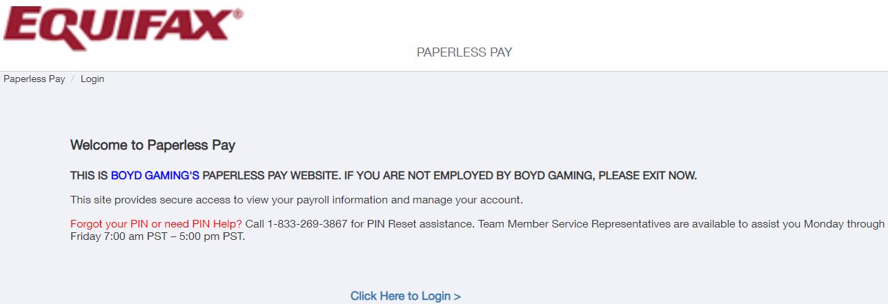 Boyd Gaming Pay Stub login