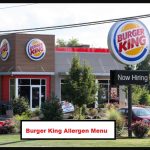 Burger King Allergen Menu 