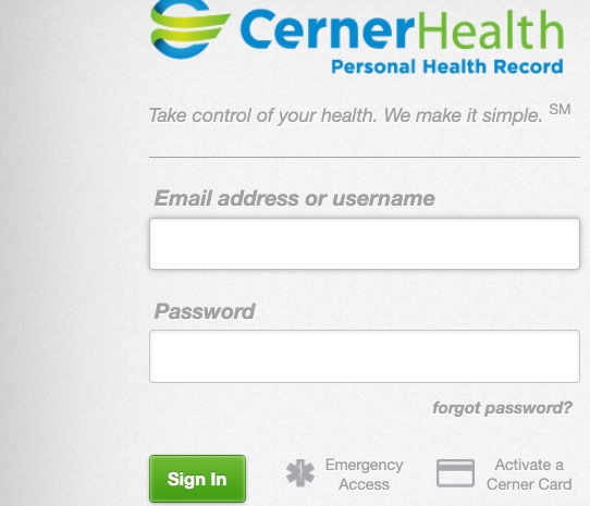 Cerner Patient Portal Login
