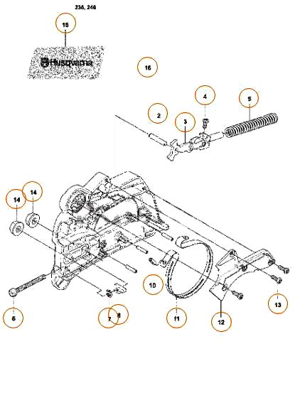 Chainbrake Parts Diagram