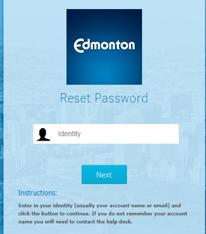 City Of Edmonton Login Forgot Password