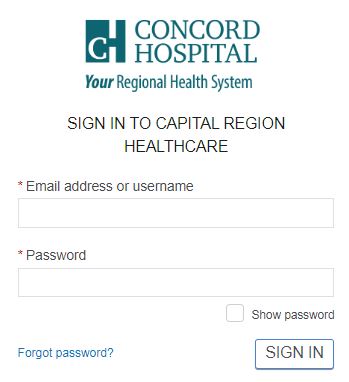 Concord Patient Portal Login