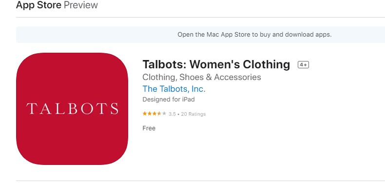 Download the Talbots Mobile App