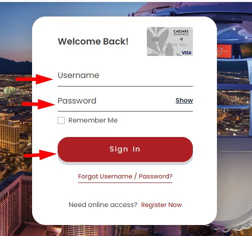 Enter your account information