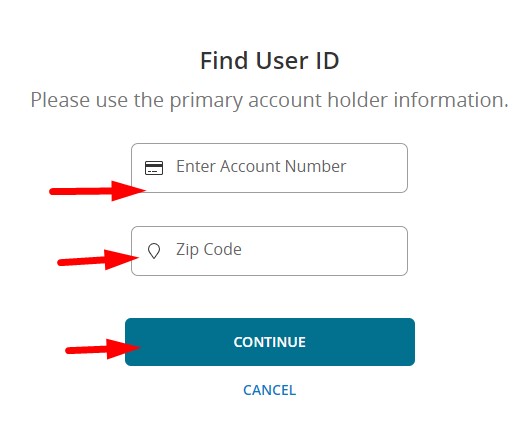 Mastercard User ID Forgot steps