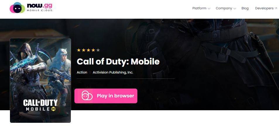 NOw.gg COD Home page