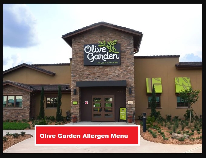 Olive Garden Allergen Menu ❤️