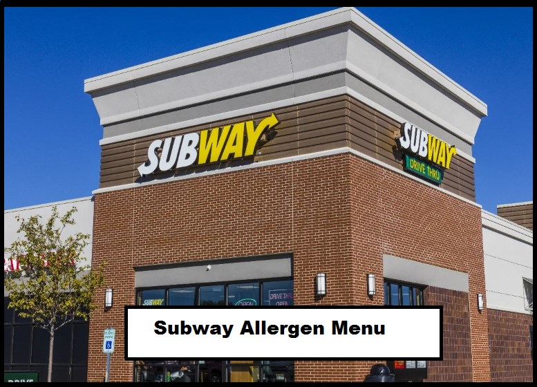 Subway Allergen Menu 