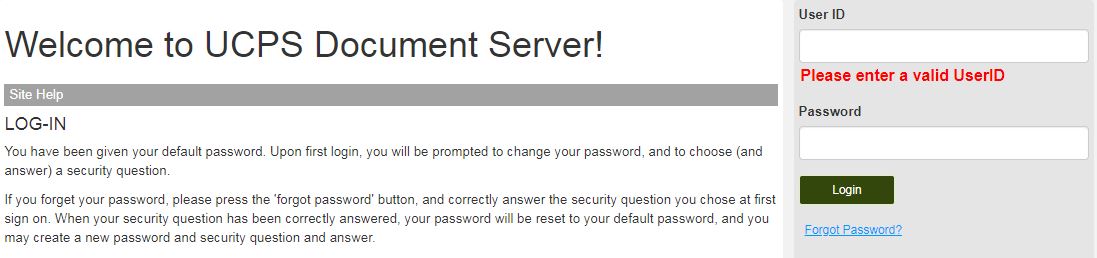UCPS Pay Stub Login Forgot Password