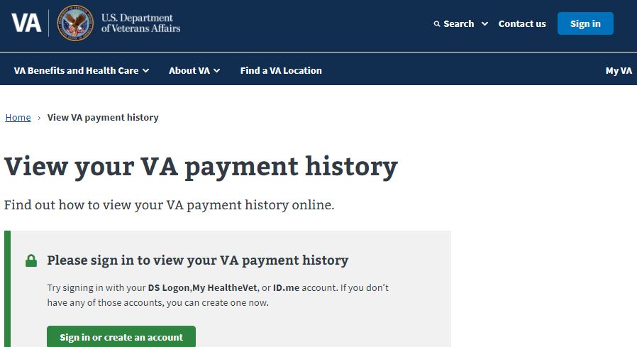 VA Pay Stub Login Portal