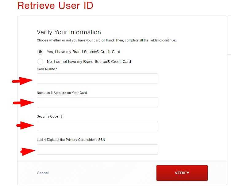 Verify registered information