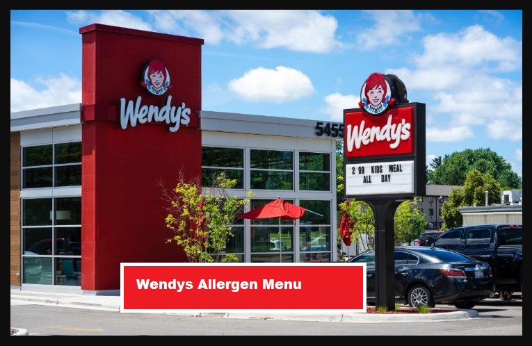 Wendys Allergen Menu 2022
