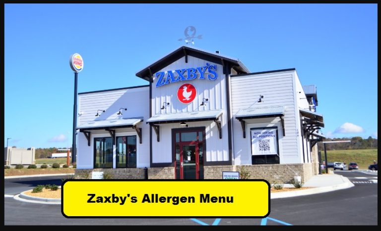 Zaxby’s Allergen Menu-[Updated 2024]