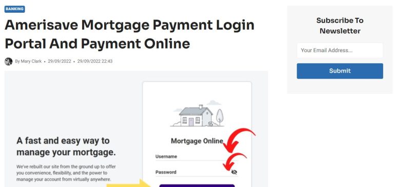 Amerisave Mortgage Payment Login ❤️