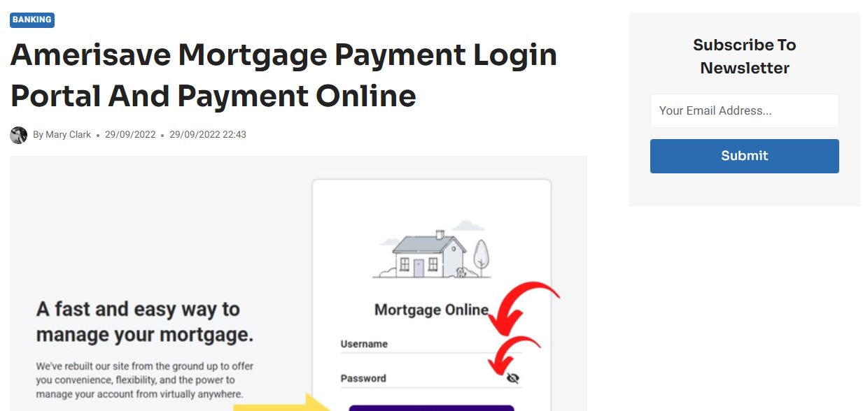 amerisave mortgage payment login