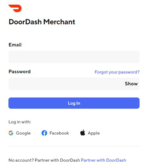 doordash pay stubs login Page