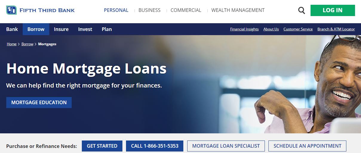 fifth third bank mortgage login