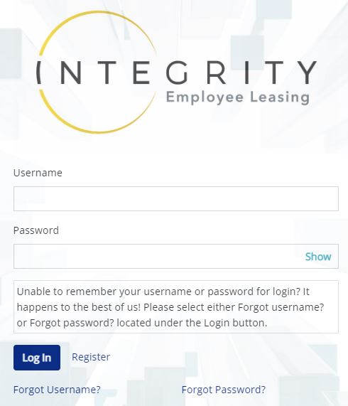 integrity payroll portal login