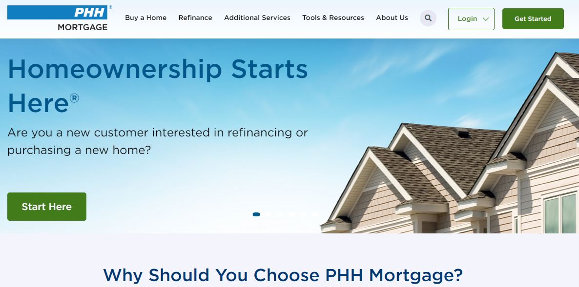 phh mortgage login