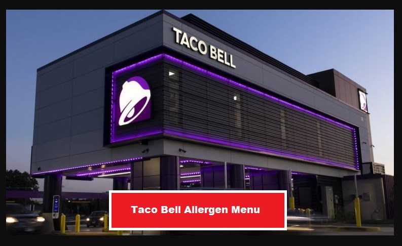 taco bell allergen menu