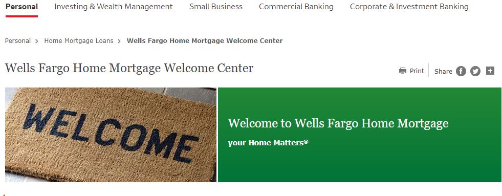 wells fargo mortgage login