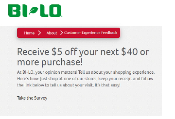 Www.Tellbi-lo.Com – Take Tell Bi-Lo Survey – Win $5 Off