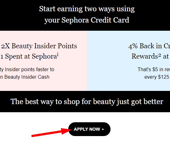 Apply for Sephora Credit Card