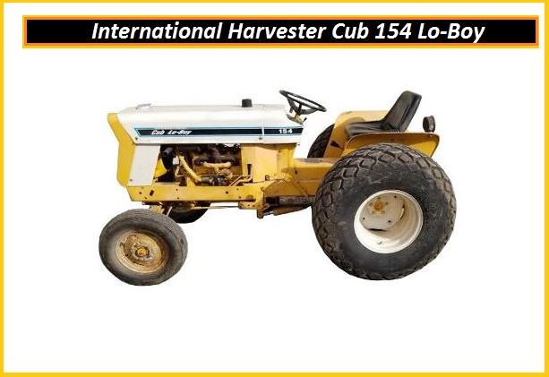 International Harvester Cub 154 Lo-Boy specs