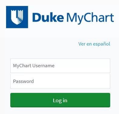 My Duke Mychart Login Page