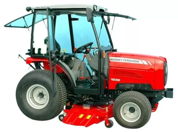 Massey Ferguson Cab Tractor with Belly Mower