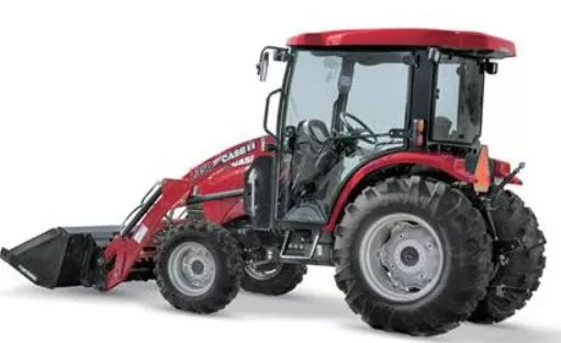 case IH Farmall 55C Tractor with Backhoe 