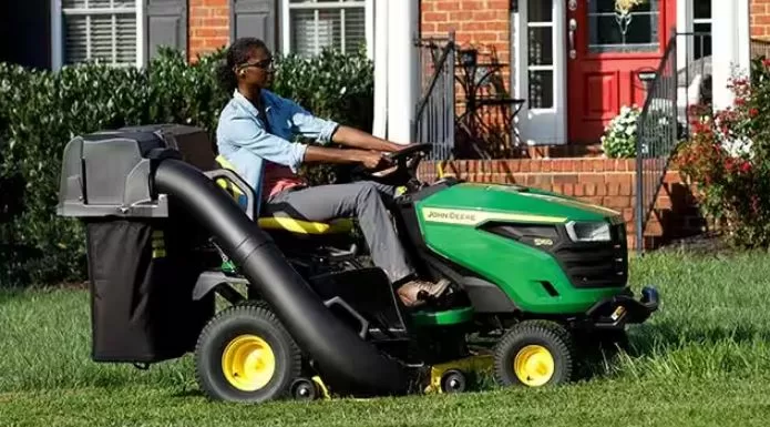 Electric Ride On Mower With Catcher