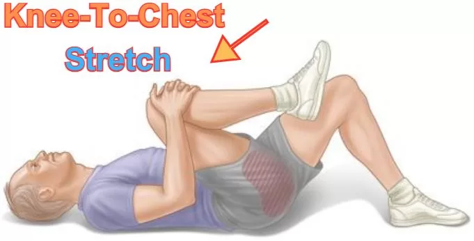 knee-to-chest stretch