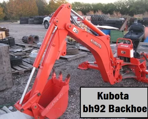 Kubota bh92 Backhoe Specs, Price, Weight 2024